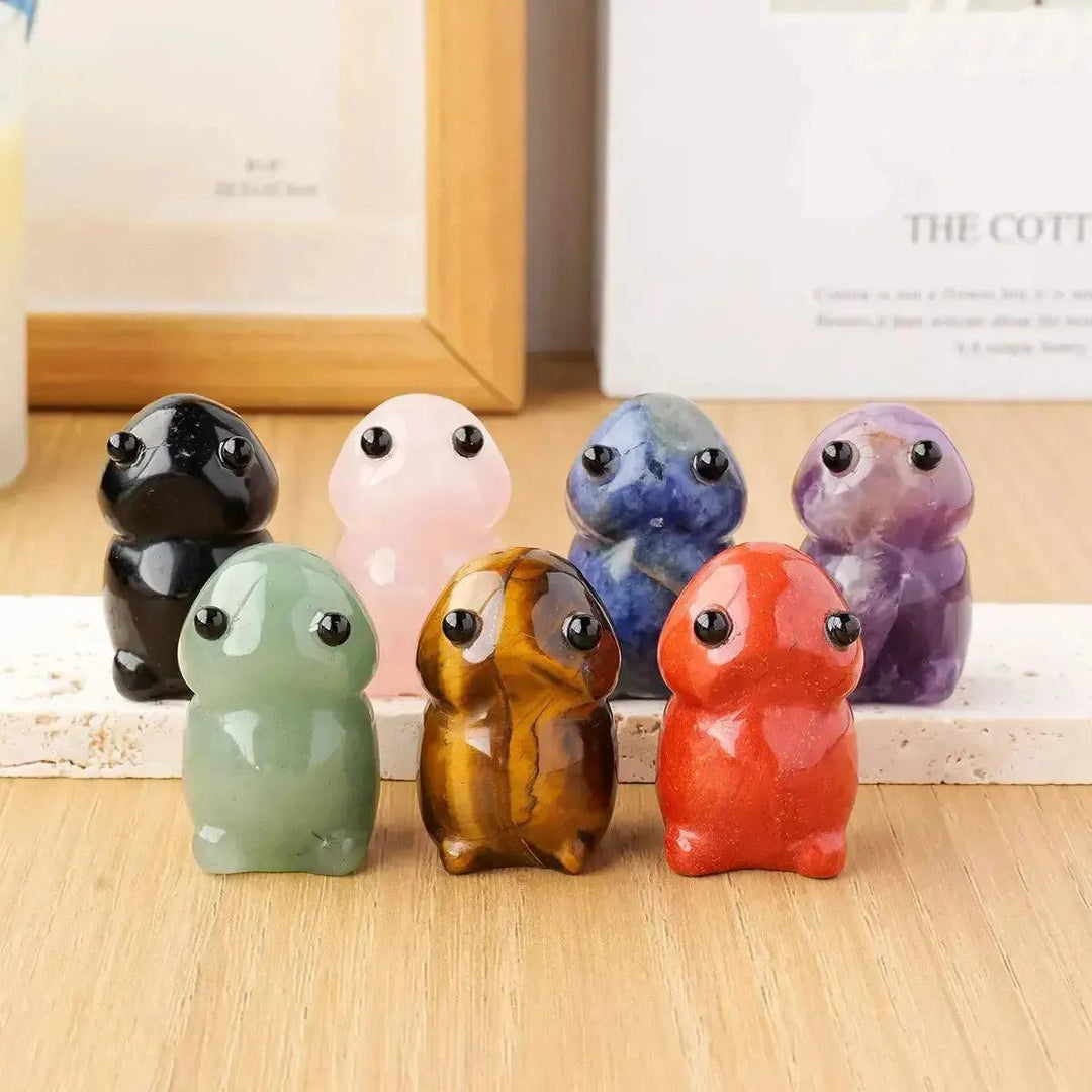 Crystal Mushroom Figurine | Gemstone Mini Carving
