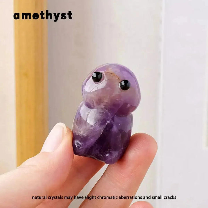 Crystal Mushroom Figurine | Gemstone Mini Carving