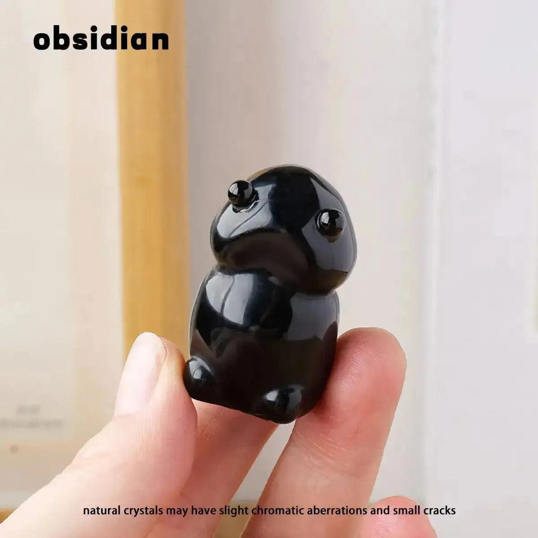 Crystal Mushroom Figurine | Gemstone Mini Carving