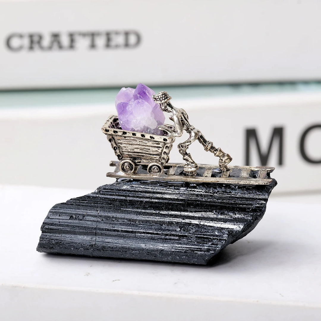 Crystal Orbital Miner in Assorted Varieties-Novelty-Ali-Black Tourmaline-Crystal Destiny