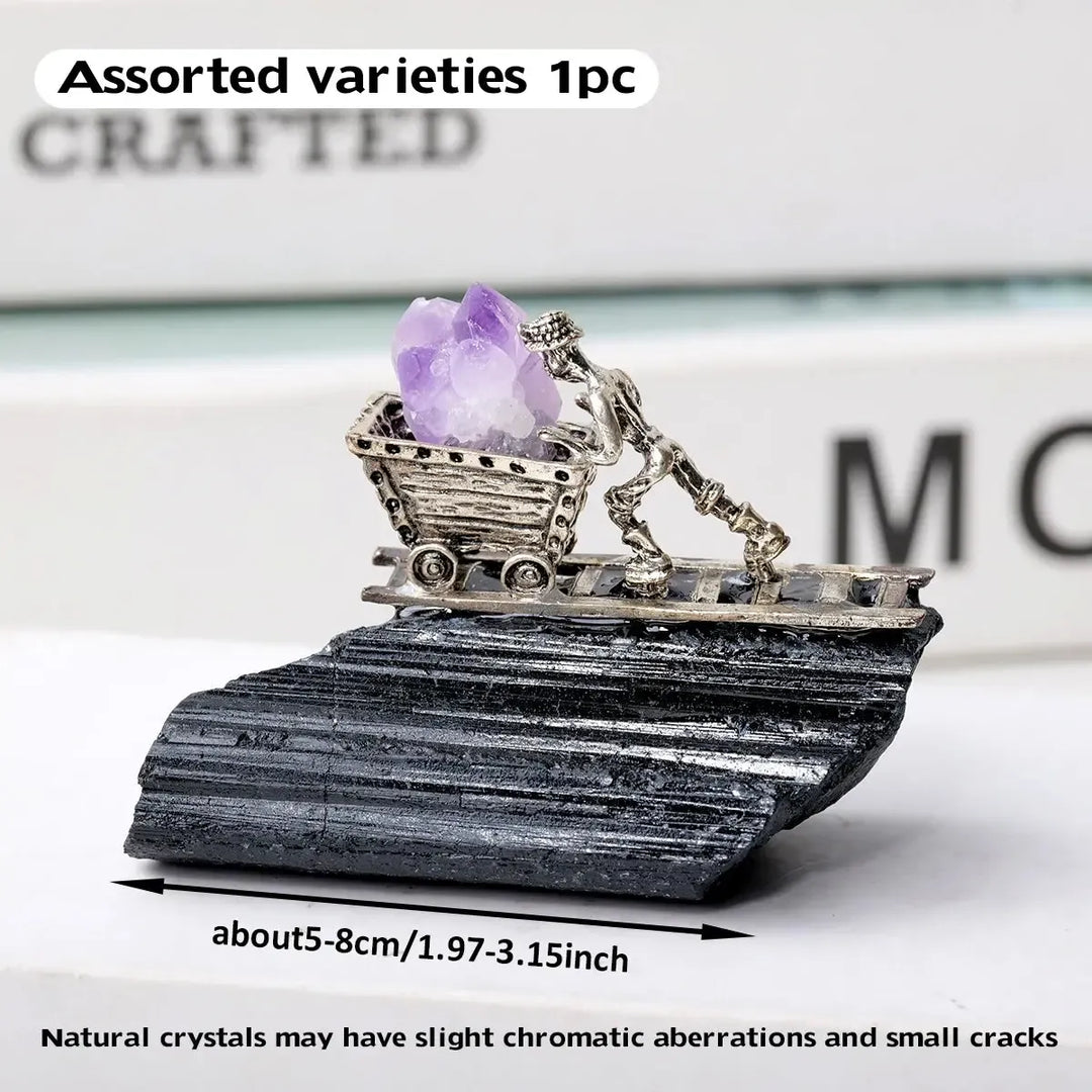 Crystal Orbital Miner in Assorted Varieties-Novelty-Ali-Black Tourmaline-Crystal Destiny
