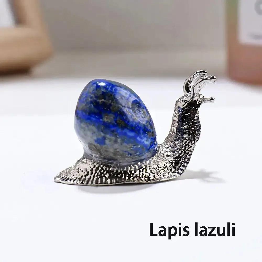 Crystal Snail Carving in 5 Stones