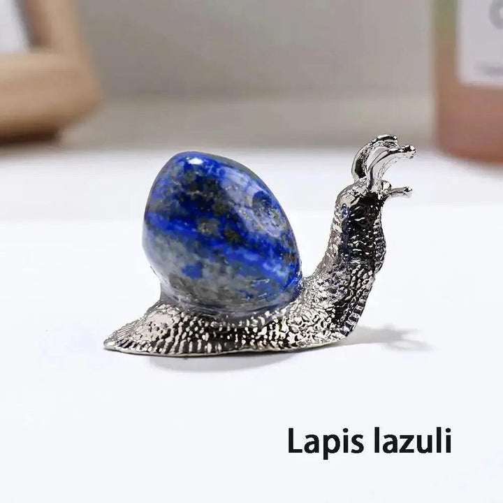 Crystal Snail Carving in 5 Stones