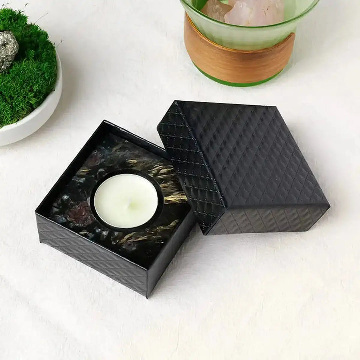 Crystal Tealight Candle Holder-Decorations-Ali-Fireworks Stone-65mm x 25mm-Crystal Destiny