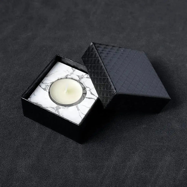 Crystal Tealight Candle Holder-Decorations-Ali-Howlite-65mm x 25mm-Crystal Destiny