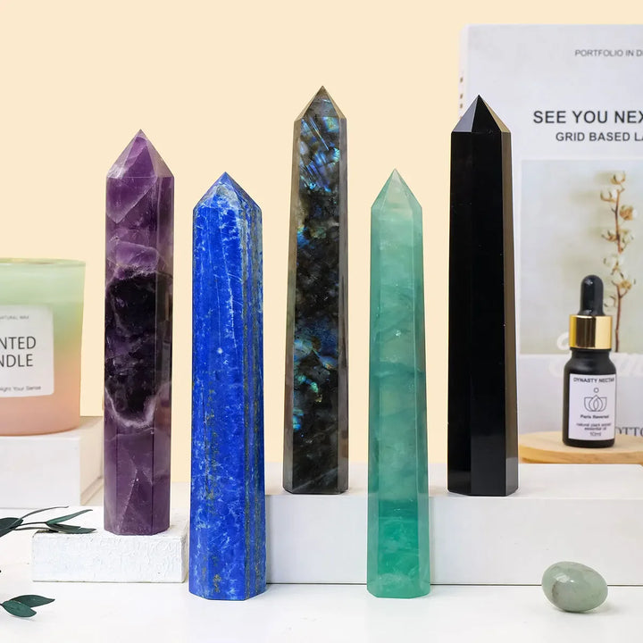 Crystal Tower In 10 Crystal Material Choices