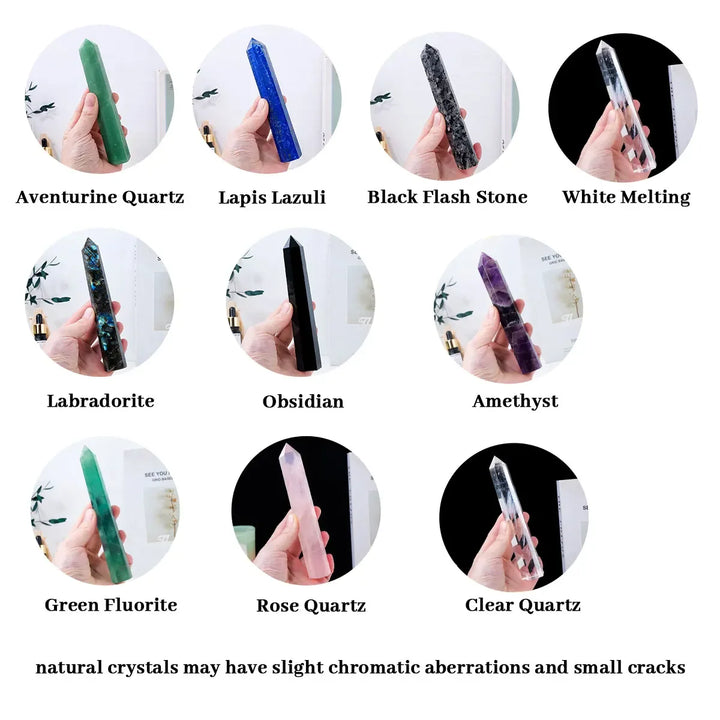 Crystal Tower In 10 Crystal Material Choices