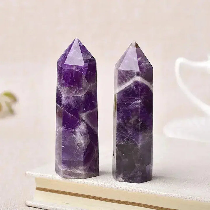 Crystal Towers Available in 36 Materials-Towers-Ali-Amethyst-70-80mm-Crystal Destiny