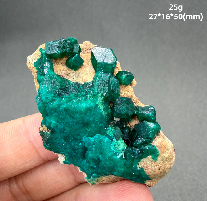 Dioptase Crystal Cluster Specimen