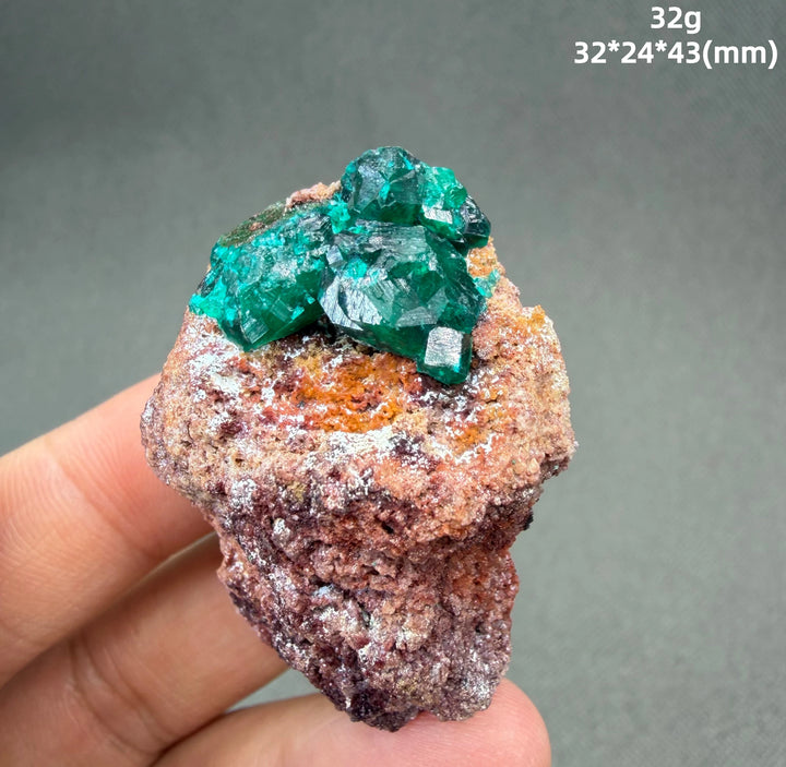 Dioptase Crystal Cluster Specimen