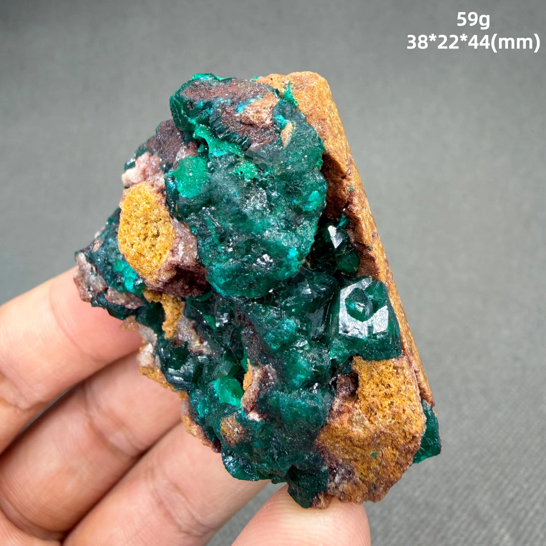 Dioptase Crystal Cluster Specimen