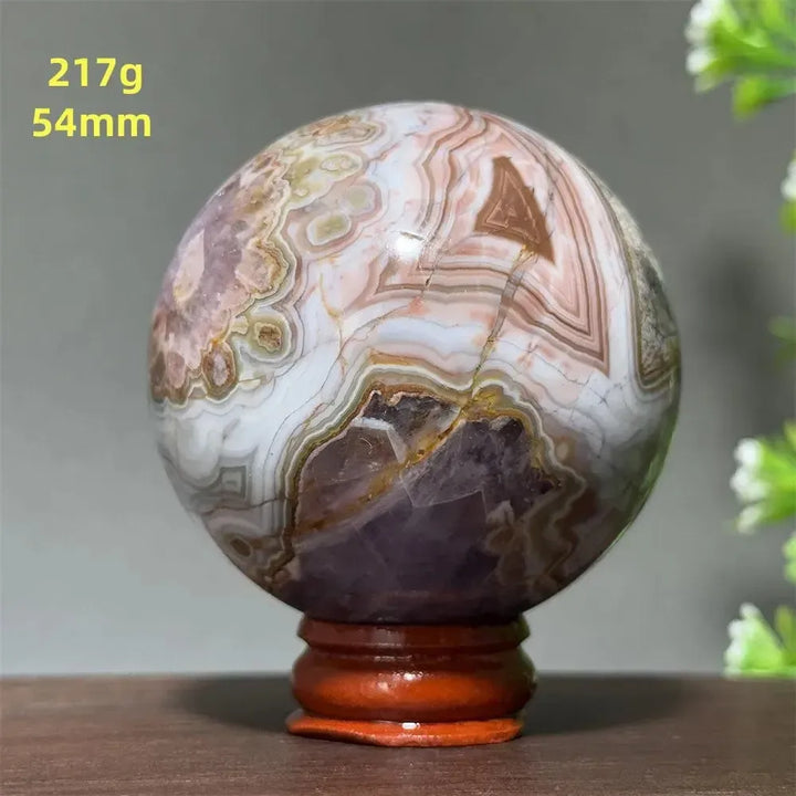 Dream Amethyst Crystal Sphere-Spheres-Ali-Labradorite-16 217g 54mm-Crystal Destiny