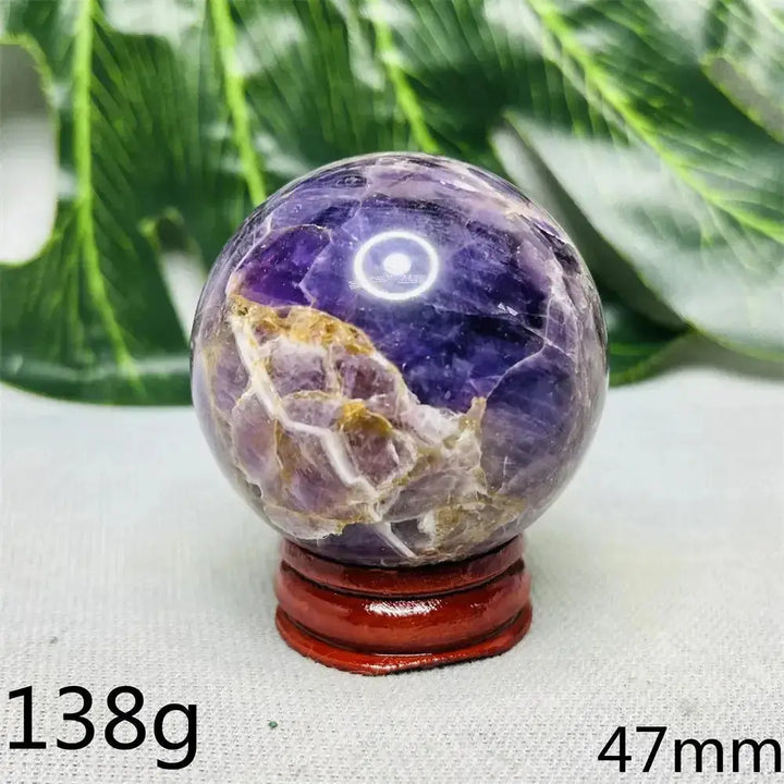 Dream Amethyst Geode Crystal Sphere-Spheres-Ali-Dream Amethyst-Weight 138g-Crystal Destiny