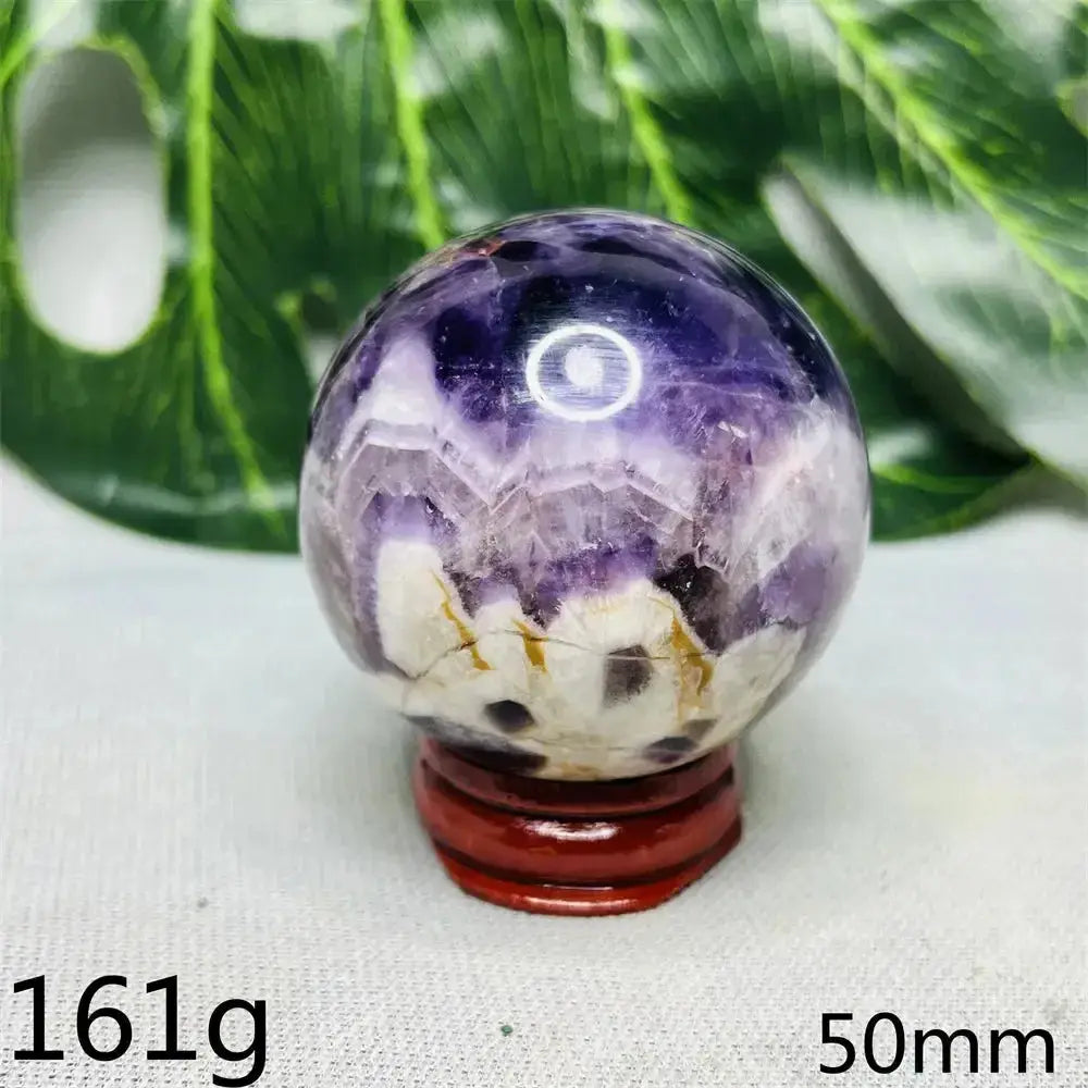 Dream Amethyst Geode Crystal Sphere-Spheres-Ali-Dream Amethyst-Weight 161g-Crystal Destiny