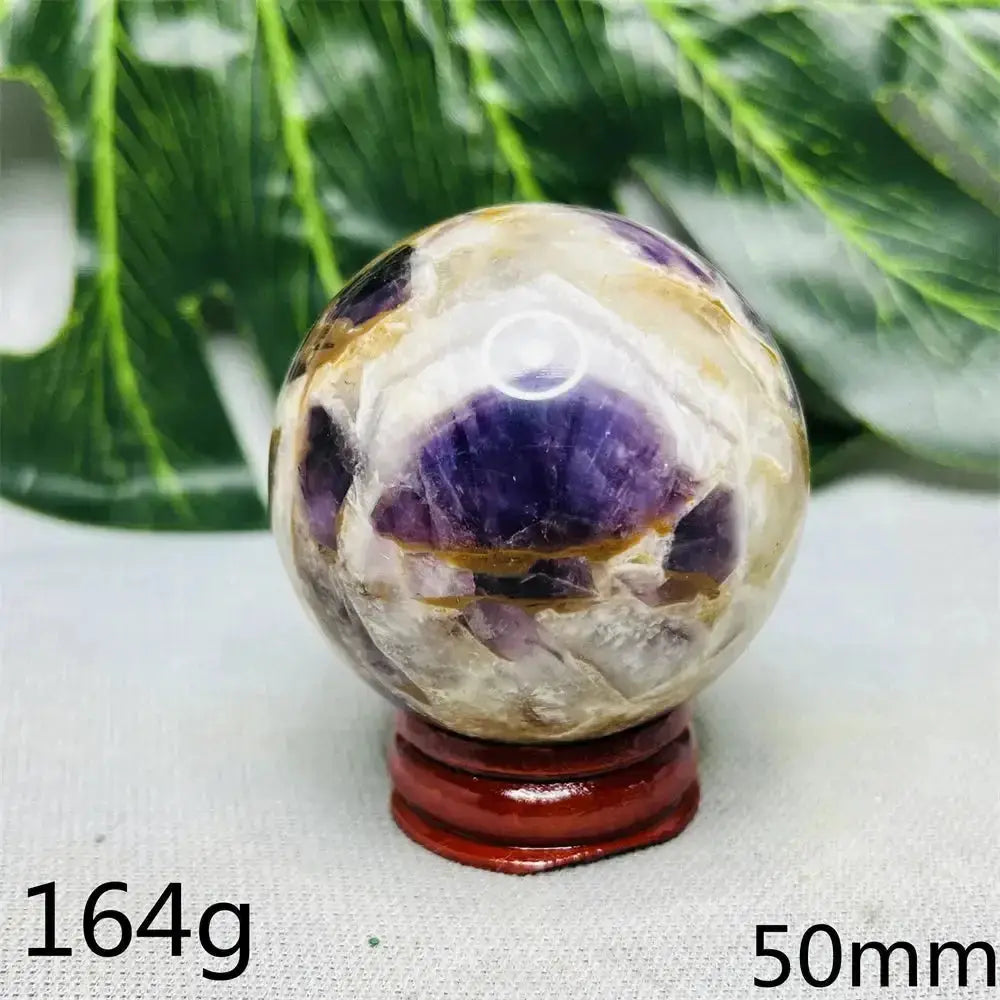 Dream Amethyst Geode Crystal Sphere-Spheres-Ali-Dream Amethyst-Weight 164g-Crystal Destiny