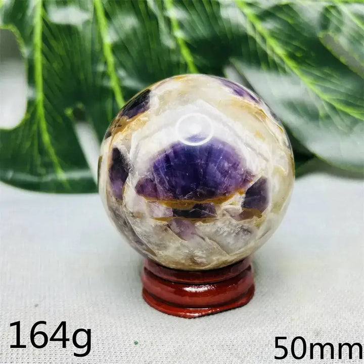 Dream Amethyst Geode Crystal Sphere-Spheres-Ali-Dream Amethyst-Weight 164g-Crystal Destiny