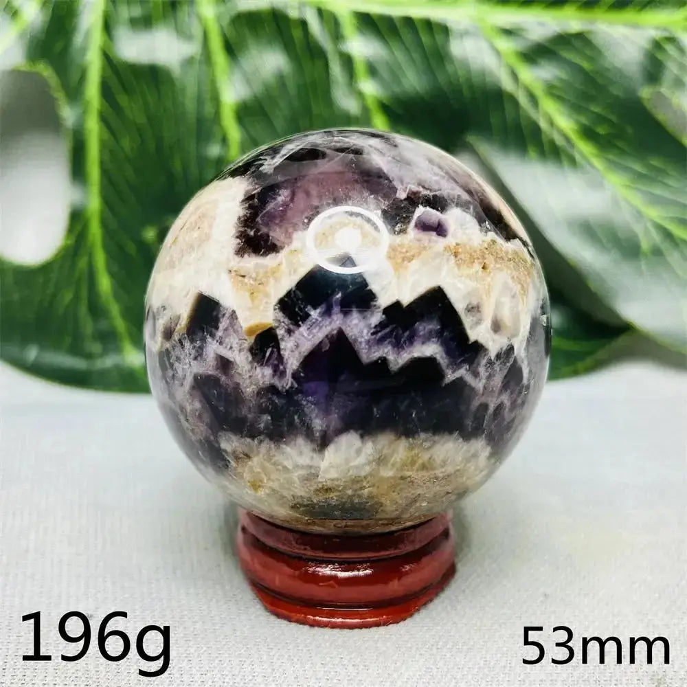 Dream Amethyst Geode Crystal Sphere-Spheres-Ali-Dream Amethyst-Weight 196g-Crystal Destiny