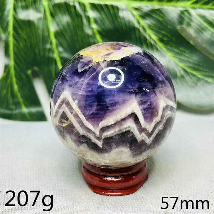 Dream Amethyst Geode Crystal Sphere-Spheres-Ali-Dream Amethyst-Weight 207g-Crystal Destiny