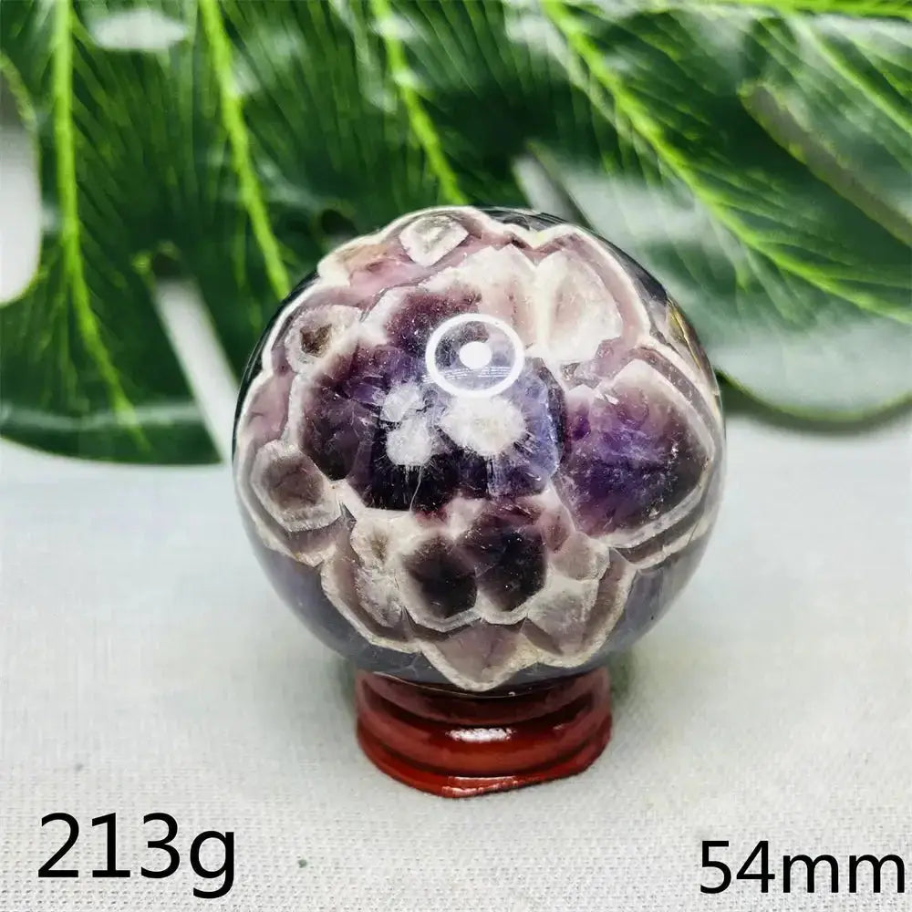 Dream Amethyst Geode Crystal Sphere-Spheres-Ali-Dream Amethyst-Weight 213g-Crystal Destiny