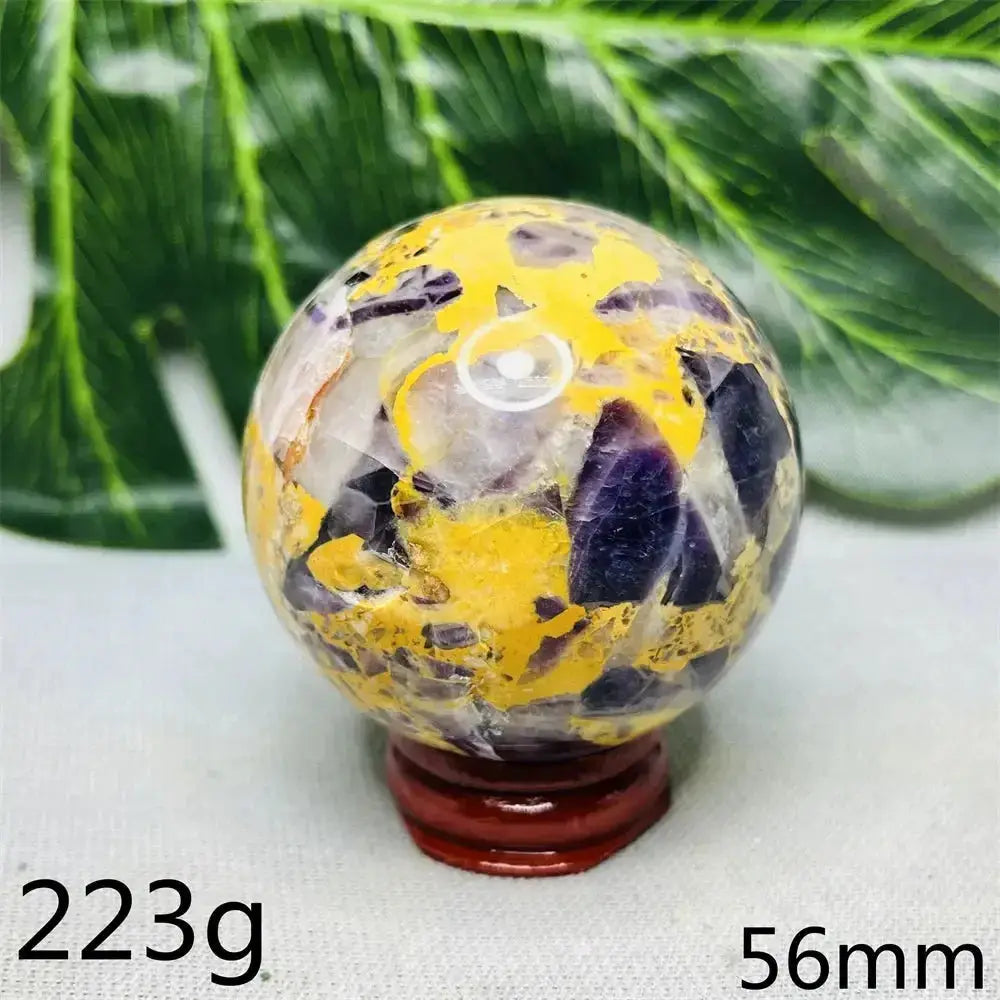 Dream Amethyst Geode Crystal Sphere-Spheres-Ali-Dream Amethyst-Weight 223g-Crystal Destiny