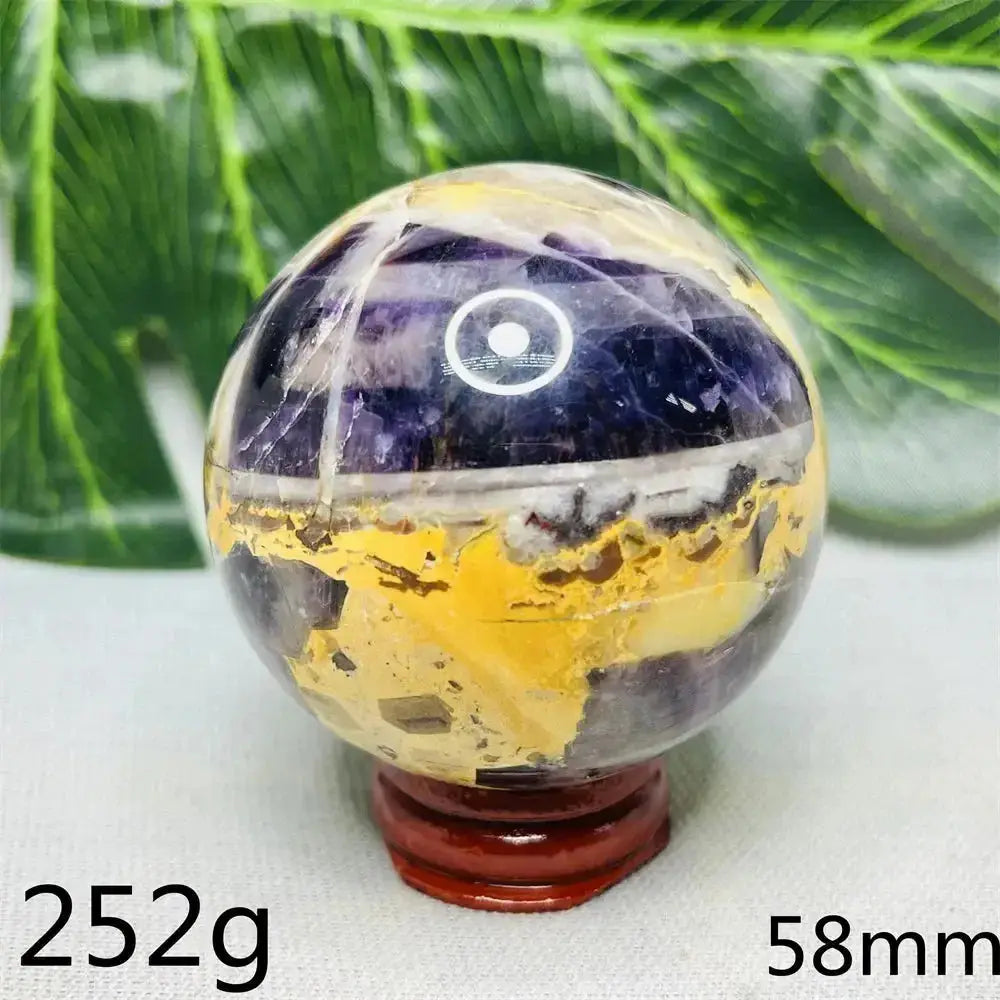 Dream Amethyst Geode Crystal Sphere-Spheres-Ali-Dream Amethyst-Weight 252g-Crystal Destiny