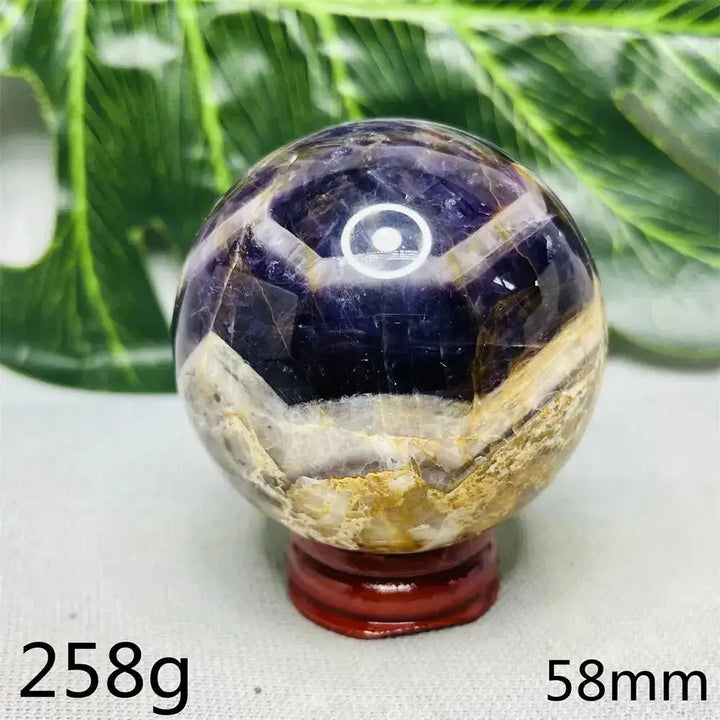 Dream Amethyst Geode Crystal Sphere-Spheres-Ali-Dream Amethyst-Weight 258g-Crystal Destiny