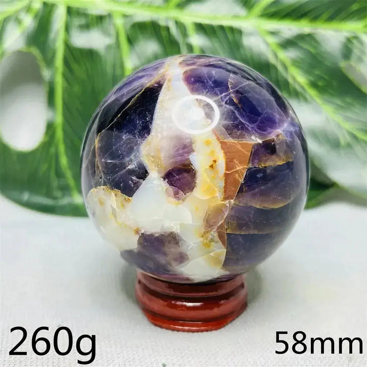 Dream Amethyst Geode Crystal Sphere-Spheres-Ali-Dream Amethyst-Weight 260g-Crystal Destiny