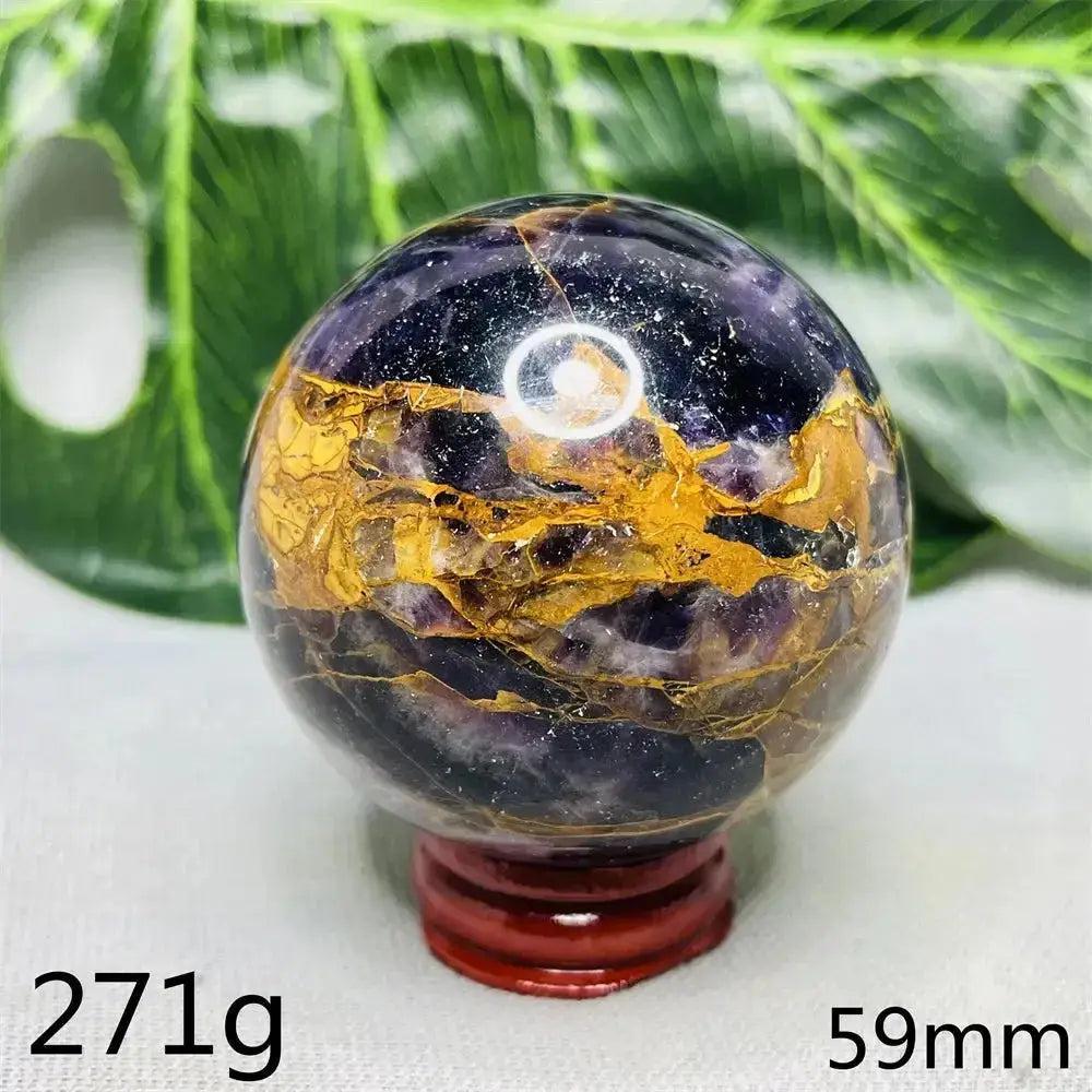 Dream Amethyst Geode Crystal Sphere