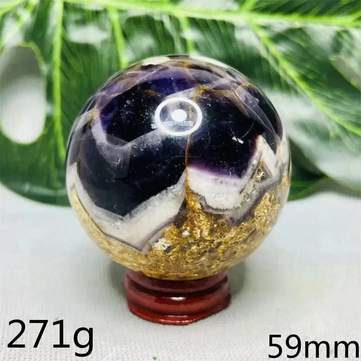 Dream Amethyst Geode Crystal Sphere-Spheres-Ali-Dream Amethyst-Weight 271g-Crystal Destiny