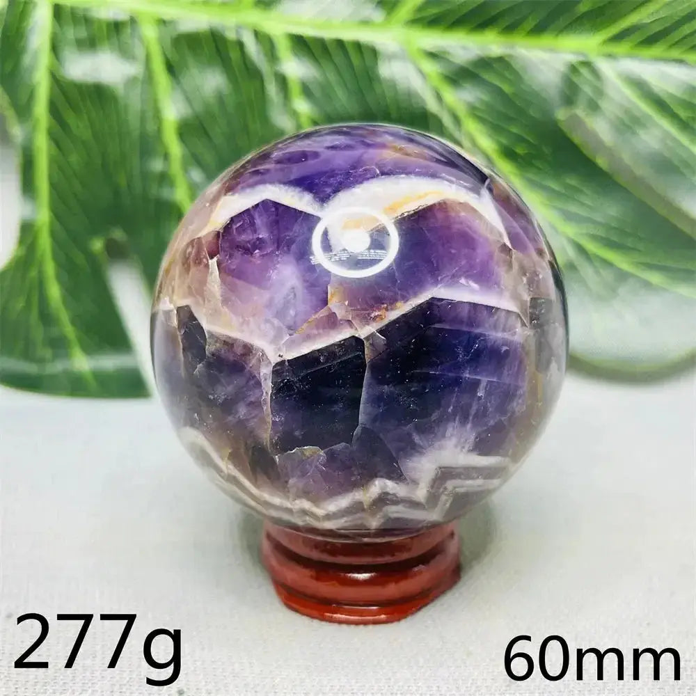 Dream Amethyst Geode Crystal Sphere-Spheres-Ali-Dream Amethyst-Weight 277g-Crystal Destiny