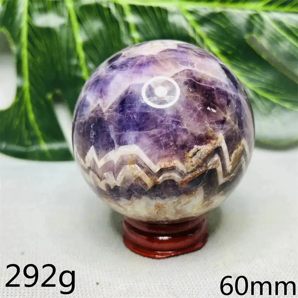 Dream Amethyst Geode Crystal Sphere-Spheres-Ali-Dream Amethyst-Weight 292g 1-Crystal Destiny