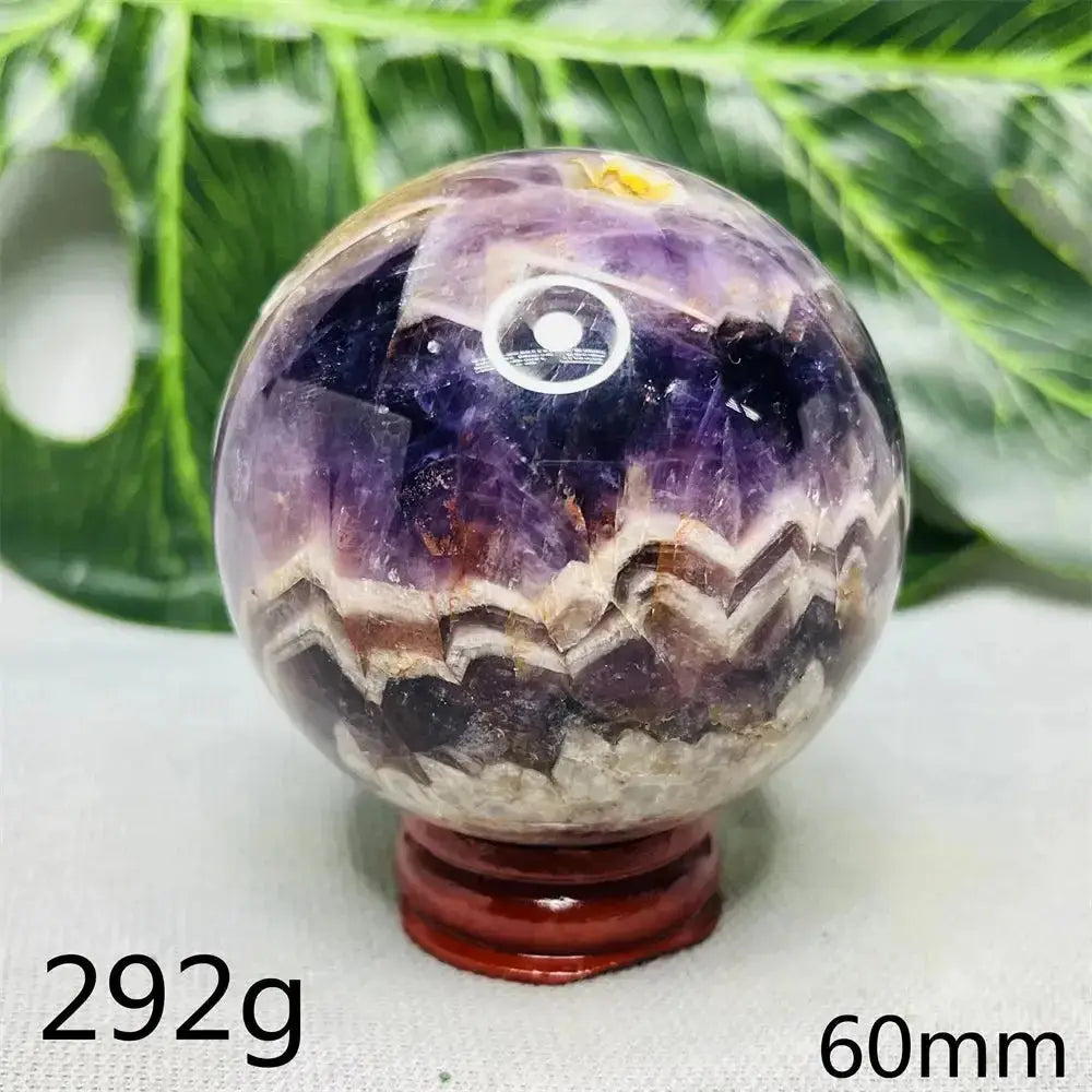 Dream Amethyst Geode Crystal Sphere-Spheres-Ali-Dream Amethyst-Weight 292g-Crystal Destiny