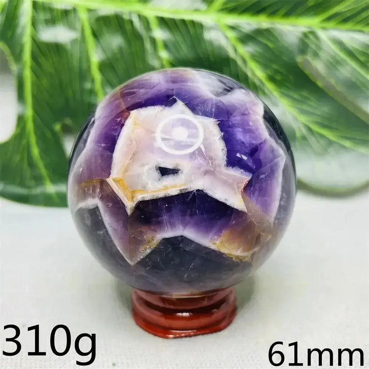 Dream Amethyst Geode Crystal Sphere-Spheres-Ali-Dream Amethyst-Weight 310g-Crystal Destiny