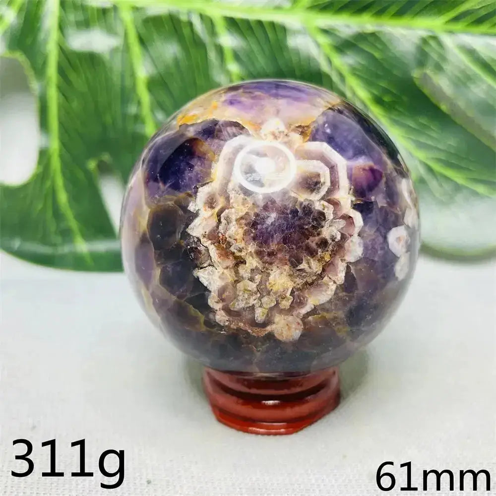 Dream Amethyst Geode Crystal Sphere-Spheres-Ali-Dream Amethyst-Weight 311g-Crystal Destiny