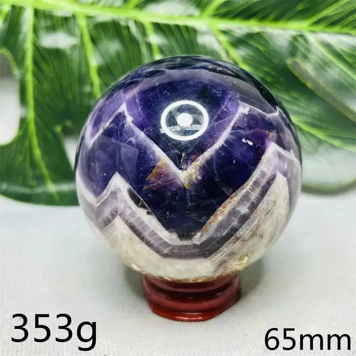 Dream Amethyst Geode Crystal Sphere-Spheres-Ali-Dream Amethyst-Weight 353g-Crystal Destiny