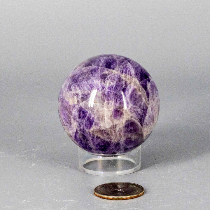 Dream Amethyst Spheres 51-57mm-Spheres-Crystal Destiny-Dream Amethyst-260g - 57mm Diameter-Crystal Destiny