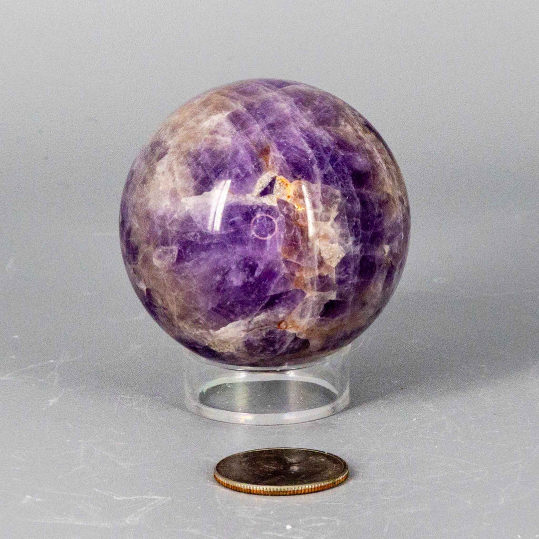 Dream Amethyst Spheres 51-57mm-Spheres-Crystal Destiny-Dream Amethyst-232g - 55mm Diameter-Crystal Destiny