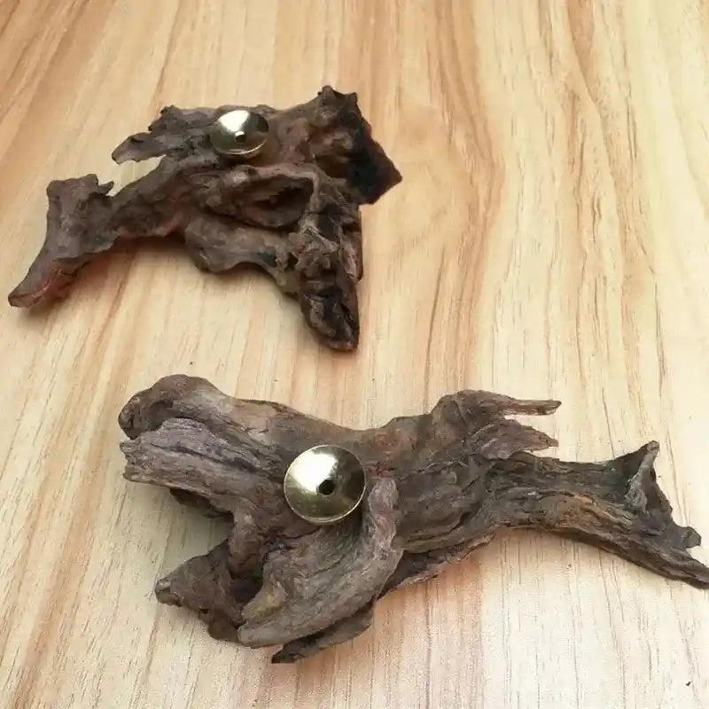 Driftwood Crystal Sphere Display Stand (2pcs)