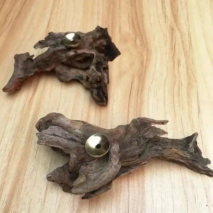Driftwood Crystal Sphere Display Stand (2pcs)