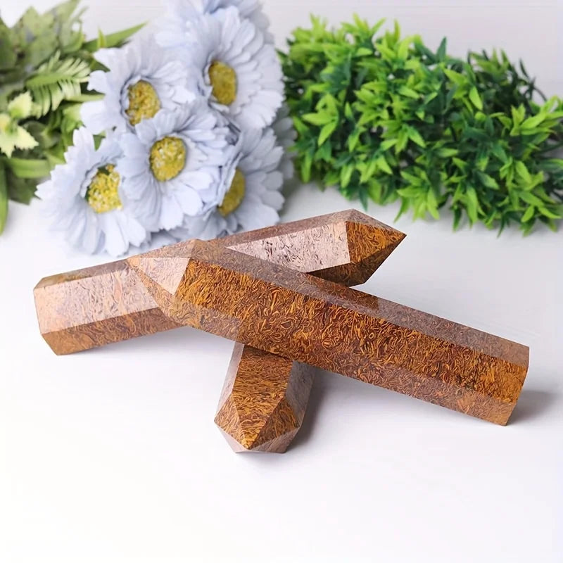 Elephant Skin Jasper Obelisk Tower