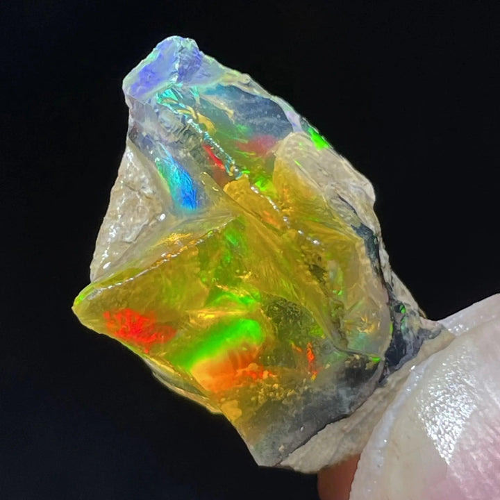 Ethiopian Opal Crystal Raw Gemstone Specimen Hydrophane