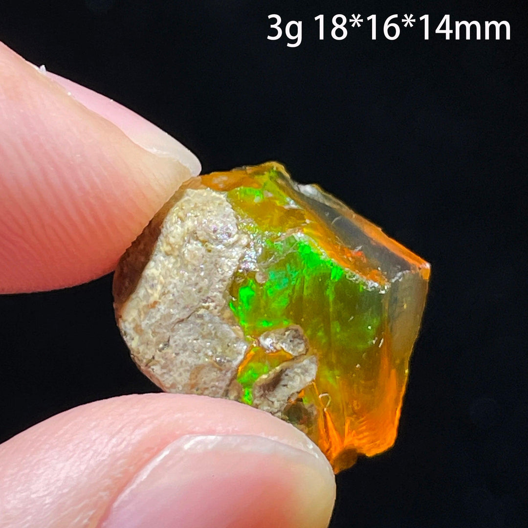 Ethiopian Opal Crystal Raw Gemstone Specimen Hydrophane