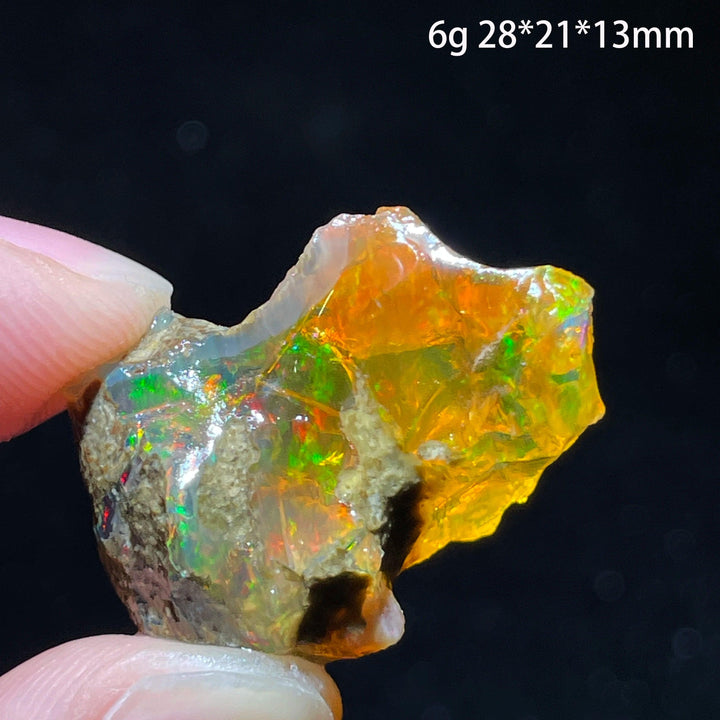 Ethiopian Opal Crystal Raw Gemstone Specimen Hydrophane