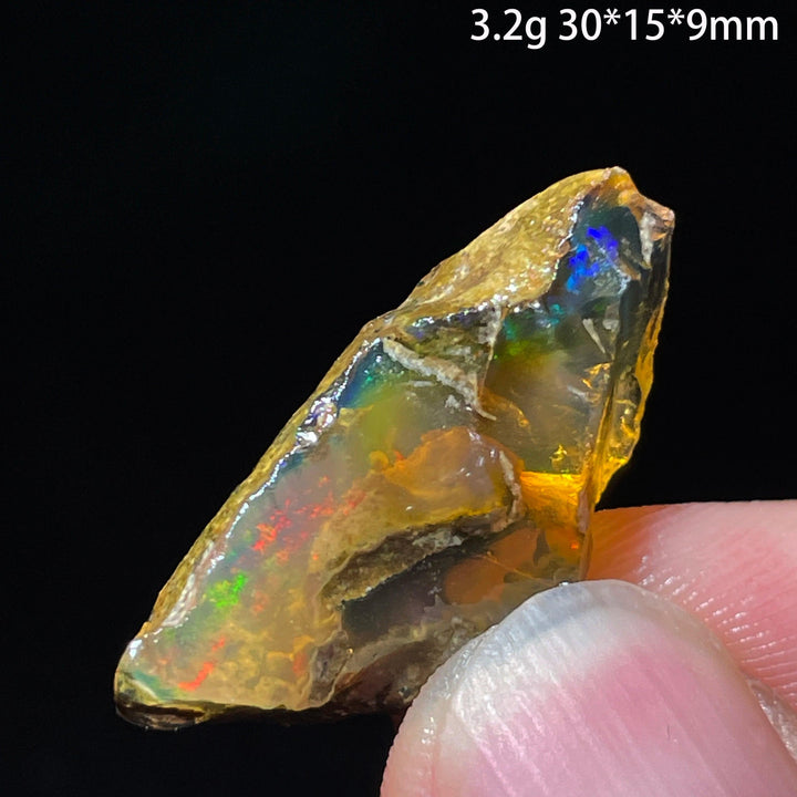 Ethiopian Opal Crystal Raw Gemstone Specimen Hydrophane