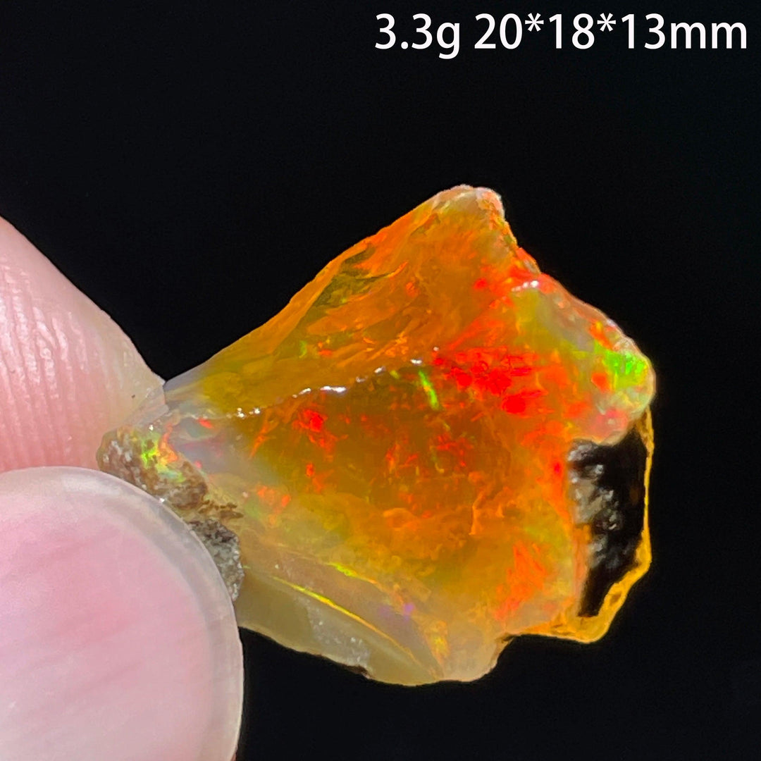 Ethiopian Opal Crystal Raw Gemstone Specimen Hydrophane