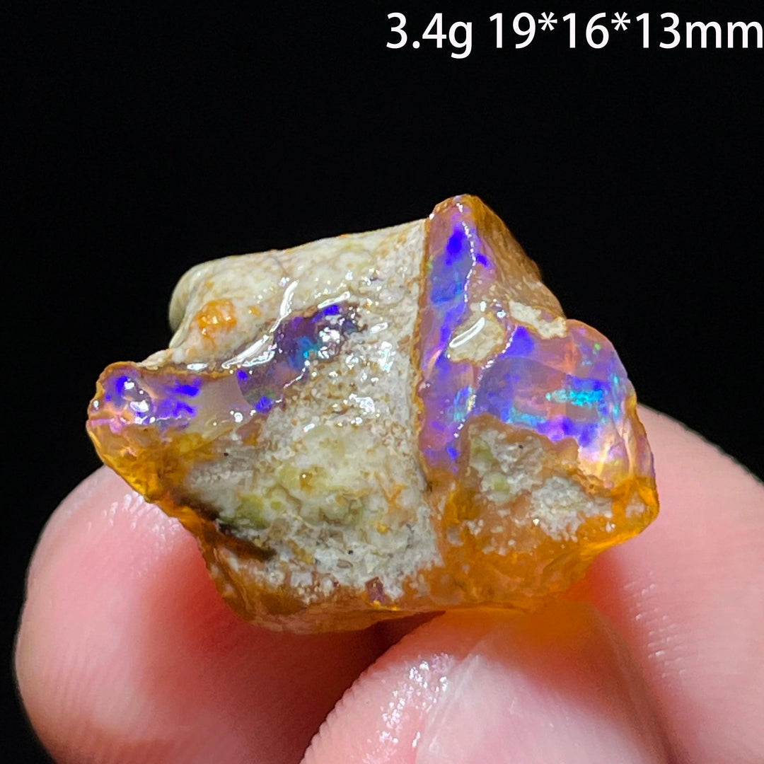 Ethiopian Opal Crystal Raw Gemstone Specimen Hydrophane