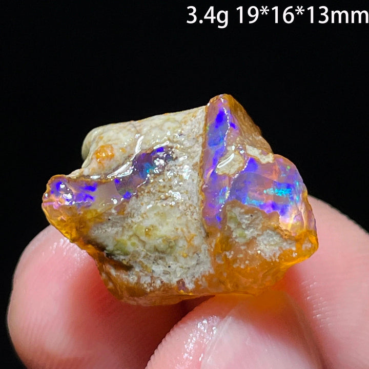 Ethiopian Opal Crystal Raw Gemstone Specimen Hydrophane
