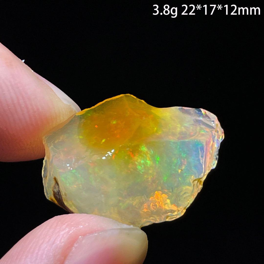 Ethiopian Opal Crystal Raw Gemstone Specimen Hydrophane