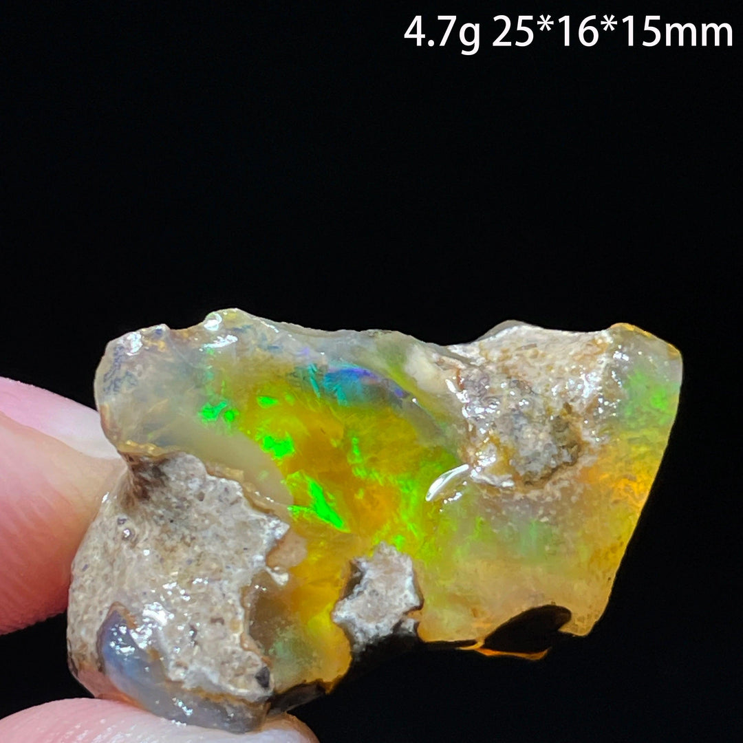 Ethiopian Opal Crystal Raw Gemstone Specimen Hydrophane