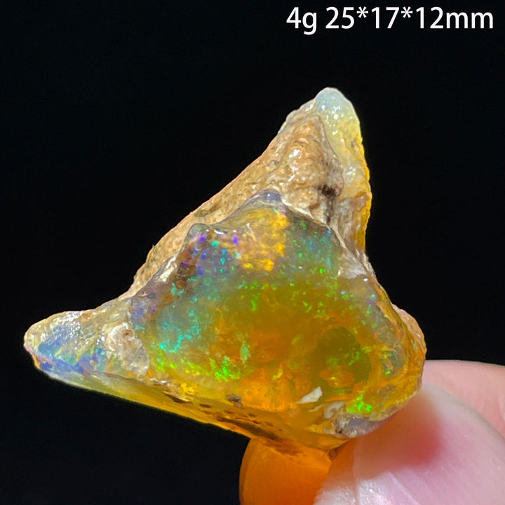 Ethiopian Opal Crystal Raw Gemstone Specimen Hydrophane